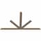 Ekena Millwork Saratoga Smooth Timber Gable Bracket, Douglas Fir, 108"W x 63"H x 1 1/2"D x 5 1/2"F, 14/12 Pitch GBW108X63X0206SAR00SDF - alternate 4